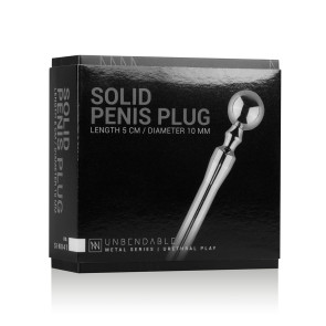 Stainless Steel Solid Penis Plug 7mm - 10mm