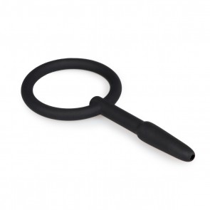 Hollow Silicone Penis Plug With Pull Ring 8mm