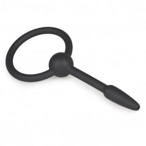 Small Silicone Hollow Penis Plug With Pull Ring 7mm