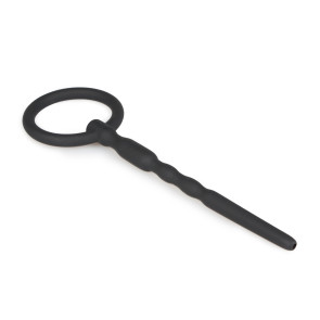 Silicone Hollow Penis Plug With Pull Ring 6mm