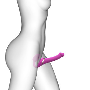 STRAP ON ME - MULTI ORGASM BENDABLE STRAPLESS STRAP-ON - FUCHSIA
