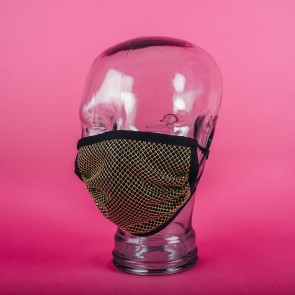 Gold Fishnet Washable 3PLY Facemasks