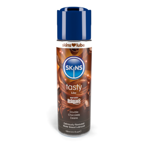 SKINS DOUBLE CHOCOLATE WATER BASED LUBRICANT 4.4 FL OZ (130ML)