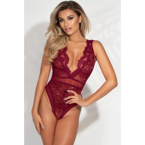 Legendary Lace Thong Teddy - Plus Size